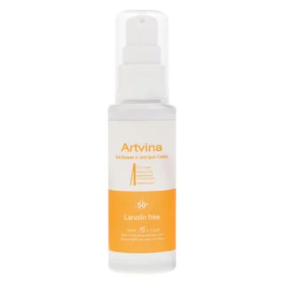 کرم ضد آفتاب بدون رنگ آرت وینا SPF 50 مدل Highly Effective محافظ UVA ،UVB و PA+++، ضد حساسیت، ضد چر